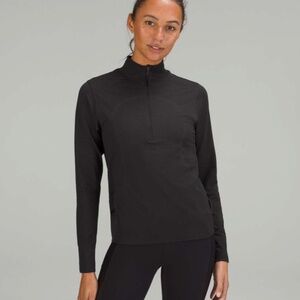 Lululemon Swiftly Relaxed Half Zip / Black/Gull Grey Women's Size 2